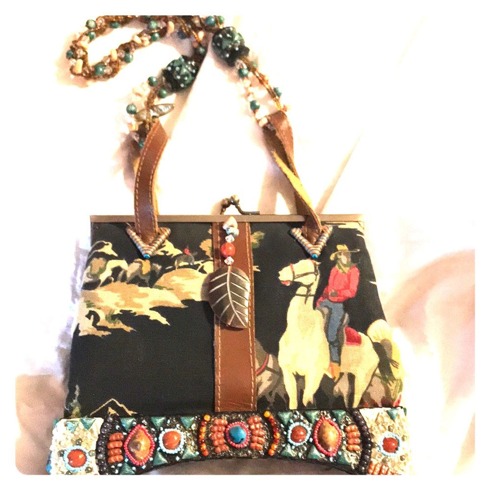 Stunning Mary Frances Western Themed bag